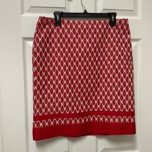 NEW WITH TAGS Ann Taylor Burnt Orange Patterned Skirt size 12